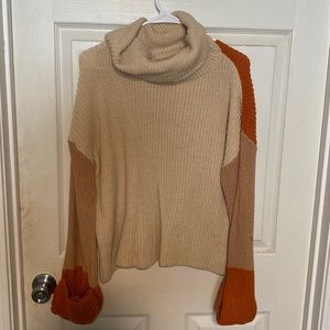 Blocked color sweater